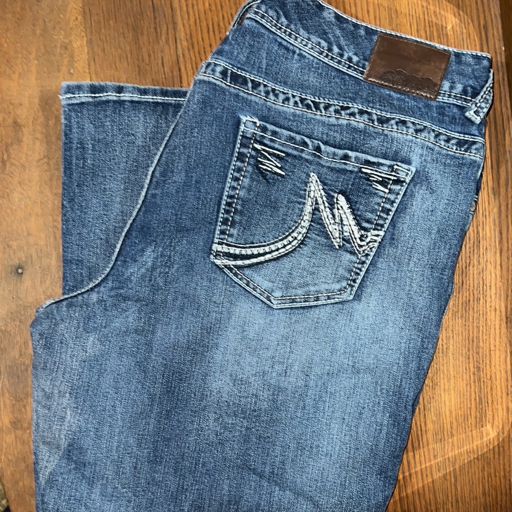 Women’s Maurices Denim slight boot cut jeans sz 15/16 Short